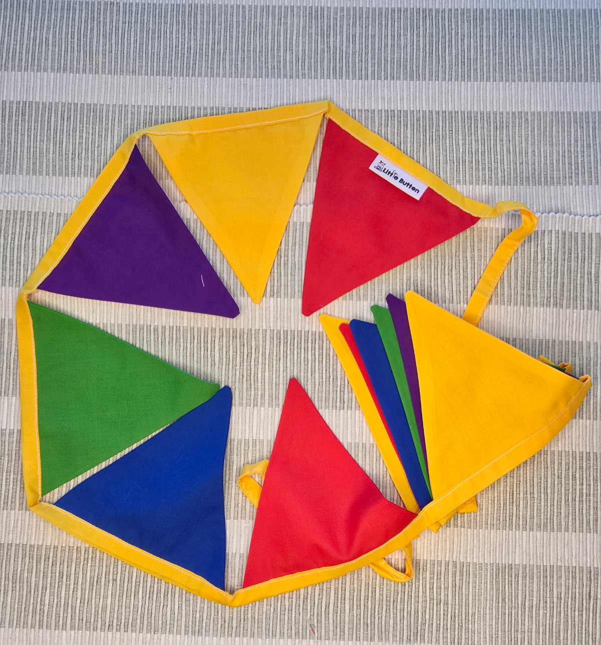 Bold colours Fabric bunting