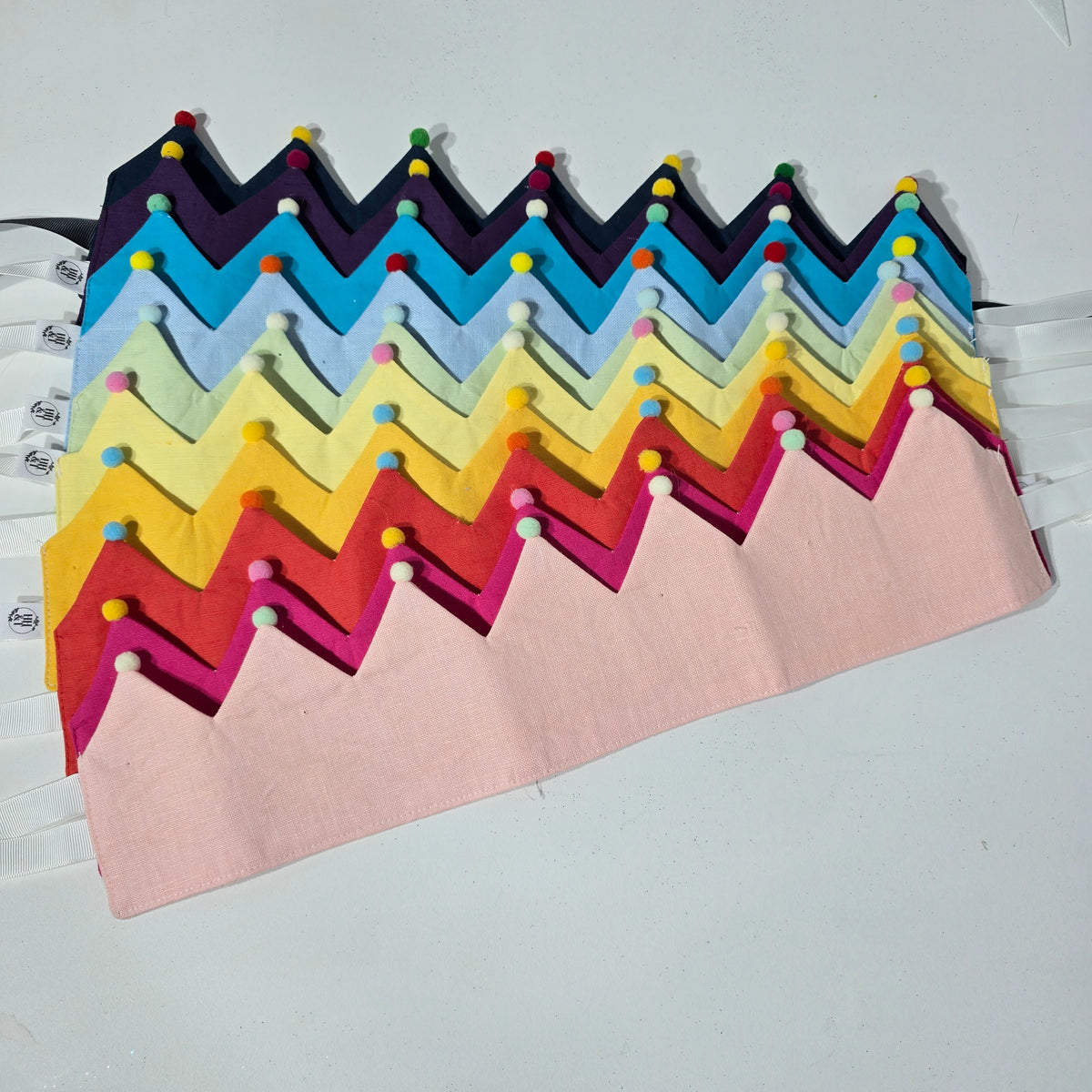PomPom Fabric Crown
