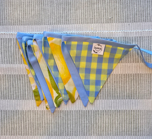 Lemon Fabric bunting