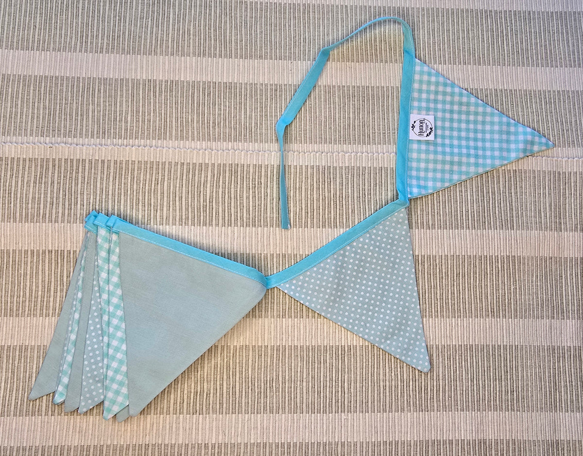 Blues Fabric bunting