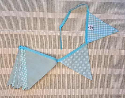 Blues Fabric bunting
